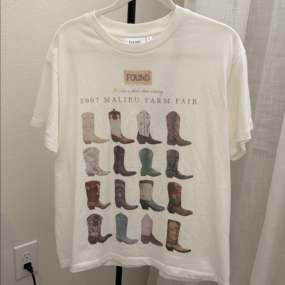 Revolve Clothing FOUND Malibu Farm Fair Tee in White Small NEW SOLD OUT - Picture 4 of 9